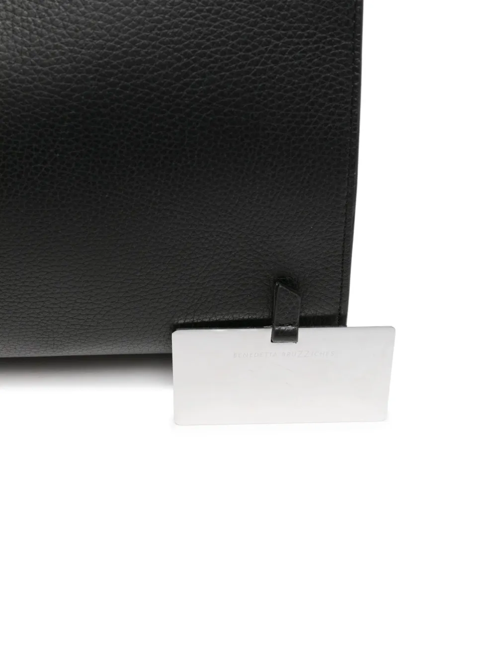Benedetta Bruzziches Gewelfde schoudertas met handvat Zwart