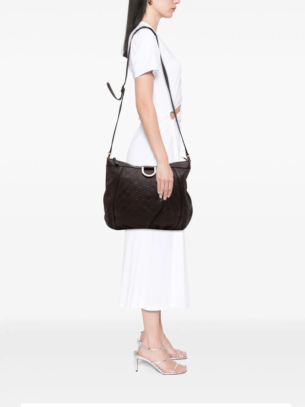 Gucci Pre-Owned 2016-2025 Large Guccissima Abbey D Ring crossbody bag | Pre-Owned | Image 2