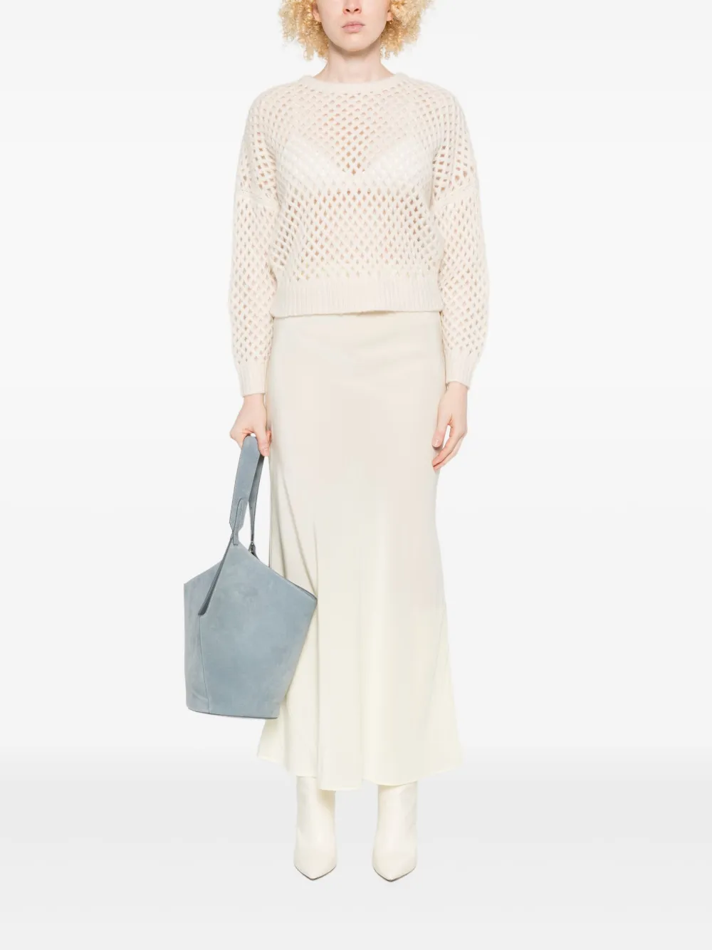 Max Mara open-knit long-sleeve sweater | Knitted Sweaters | Image 2