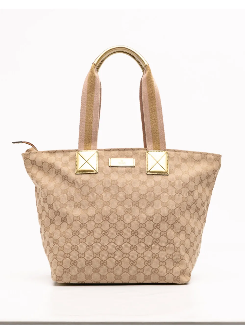 Gucci Pre-Owned 2000-2015 GG Canvas Web tote bag - ブラウン Gucci Pre-Owned 2000-2015 GG Canvas Web tote bag - ブラウン