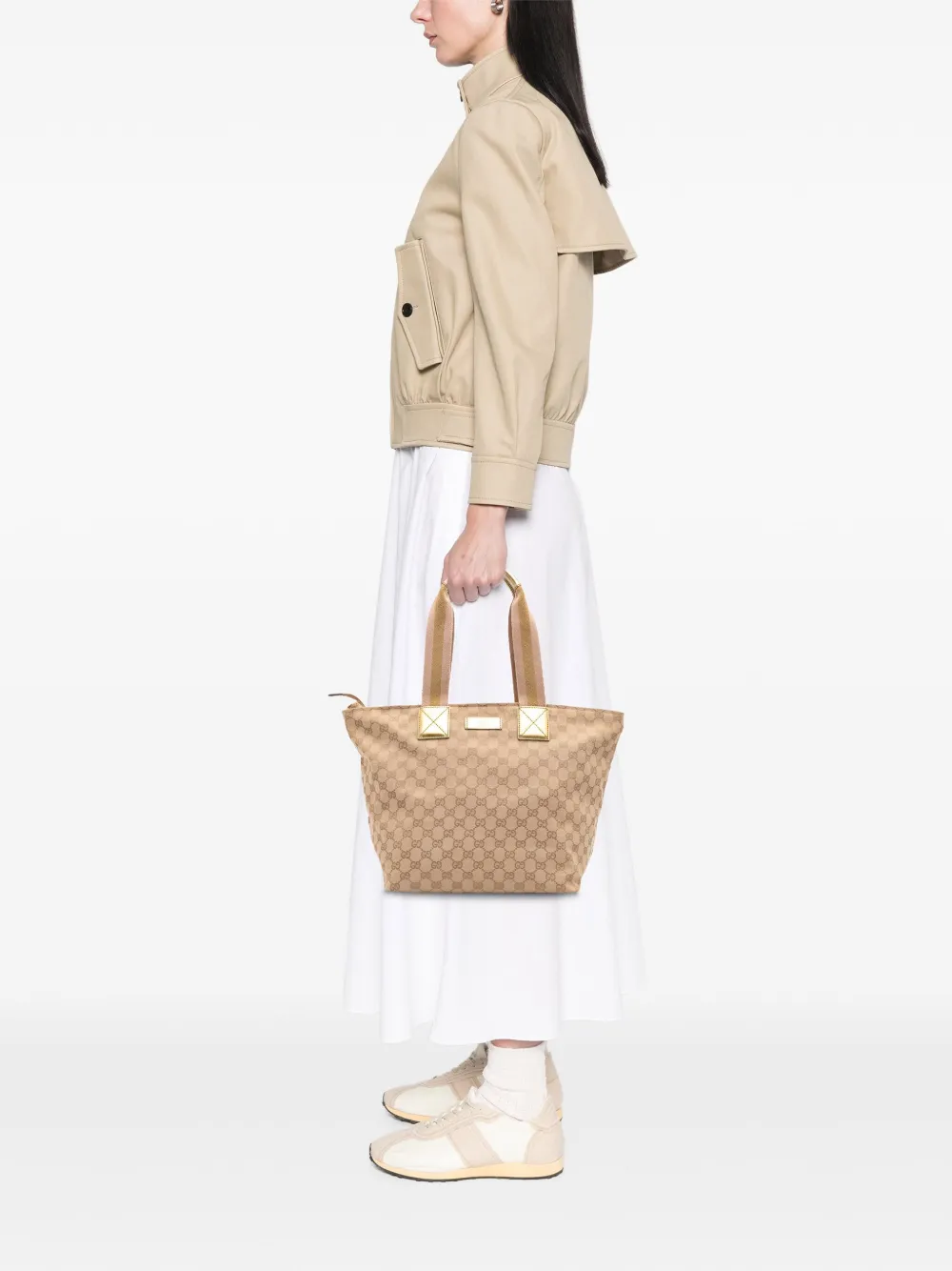 Gucci Pre-Owned 2000-2015 GG Canvas Web tote bag | Pre-Owned | Image 2