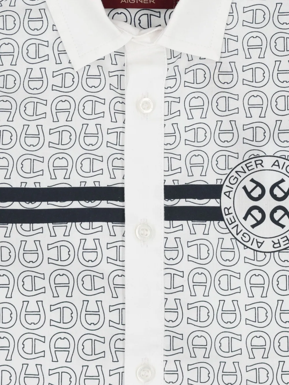 Aigner Kids Shirt met logoprint Wit