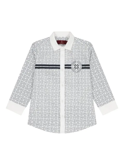 Aigner Kids logo-print long-sleeve shirt