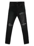 AMIRI patchwork-distressed cotton jeans - Black