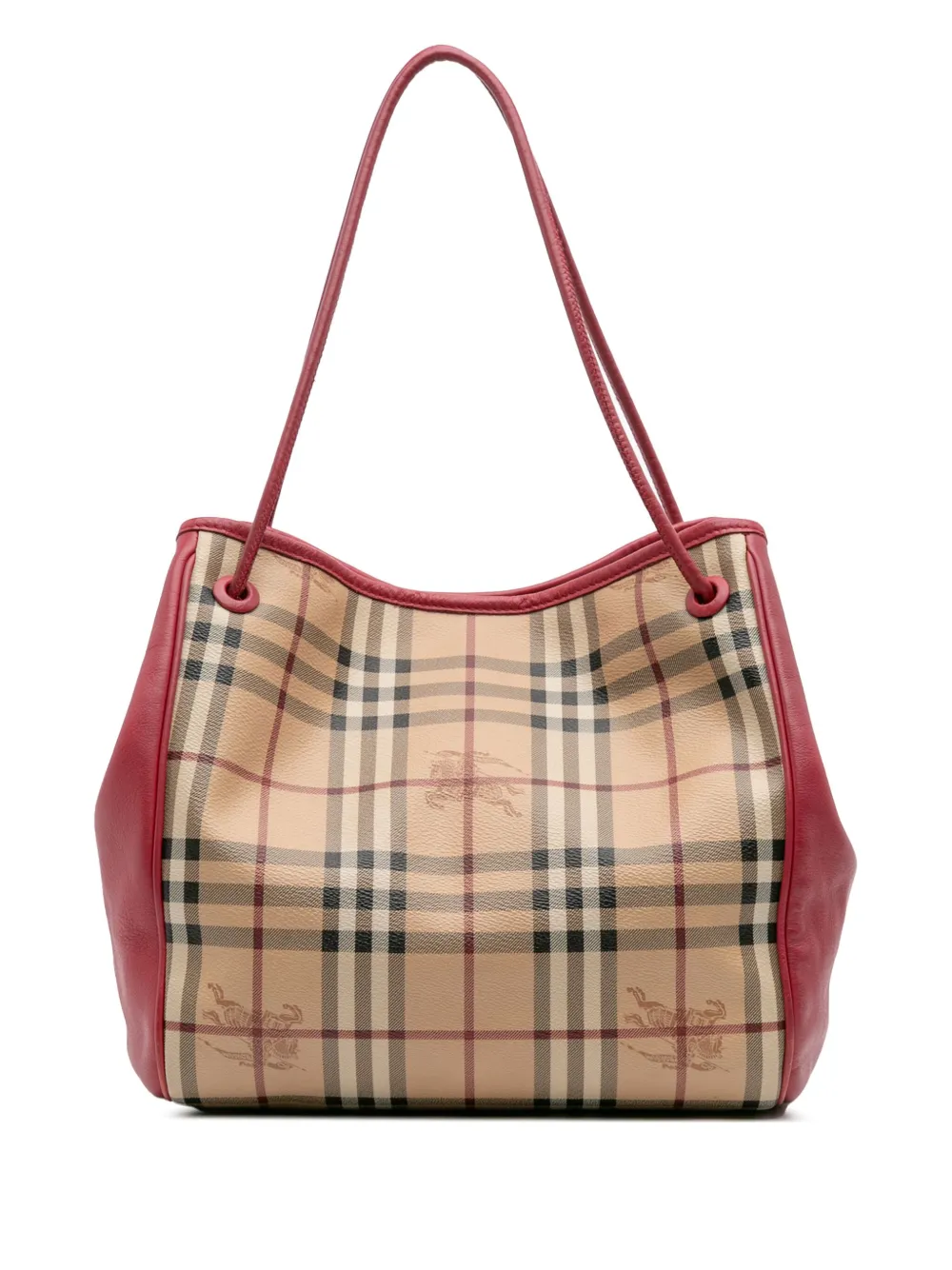 Burberry Pre-Owned 2021-2025 Small Haymarket Check Coated Canvas Burberry Pre-Owned 2021-2025 Small Haymarket Check Coated Canvas