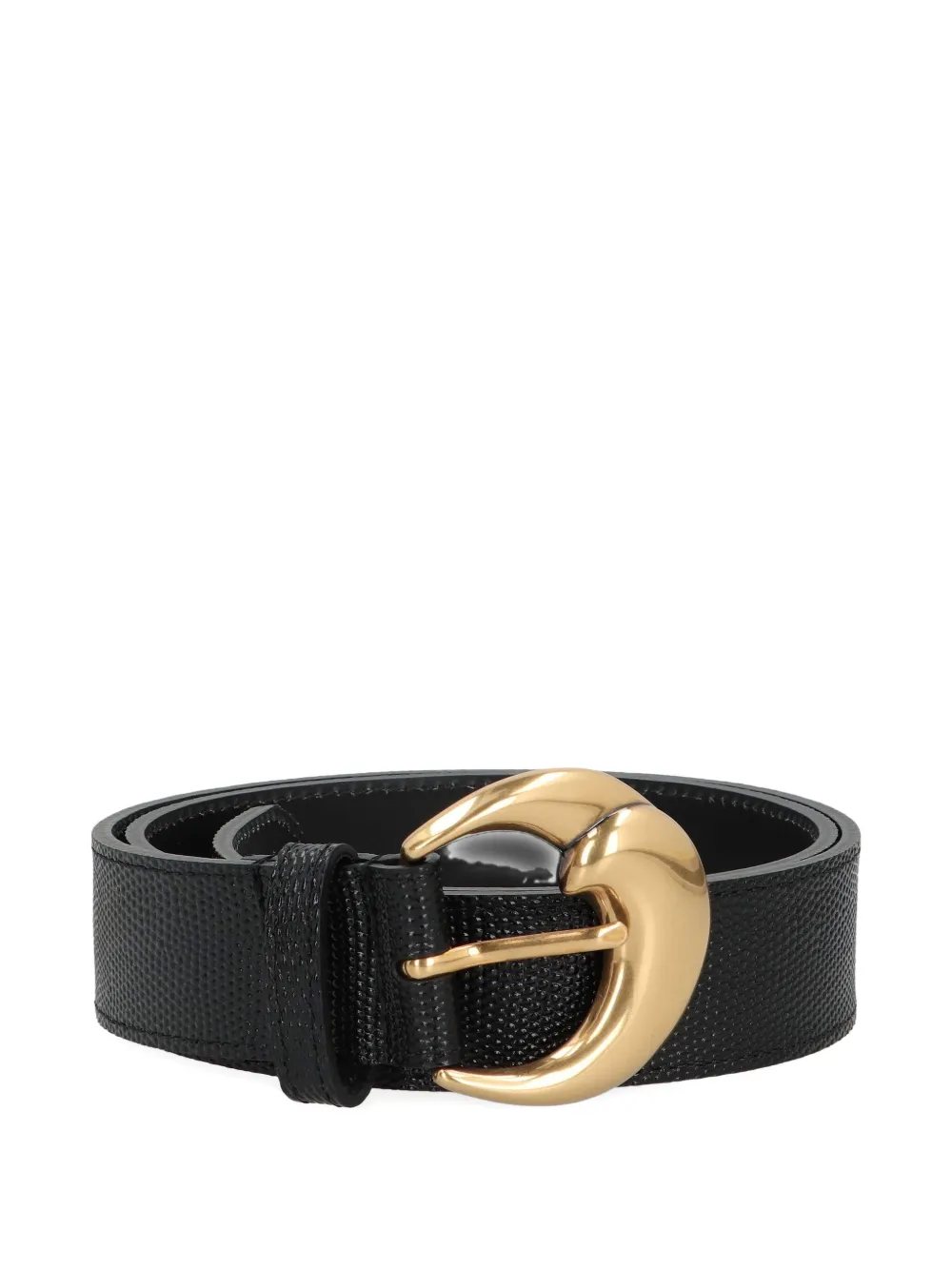 ETRO paisly buckle leather belt - Nero