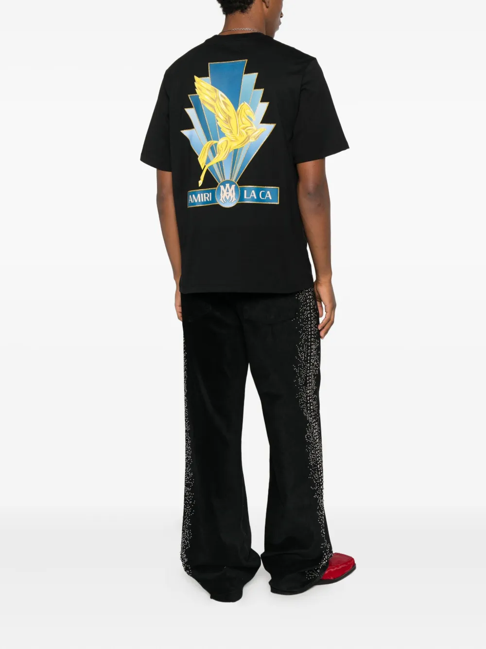 AMIRI Pegasus T-shirt met print - Zwart