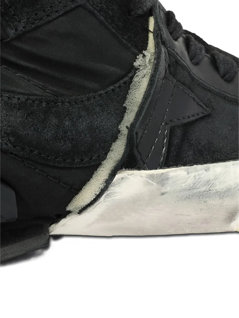 PAUL EASTERLIN lightning-strike panel sneakers Black