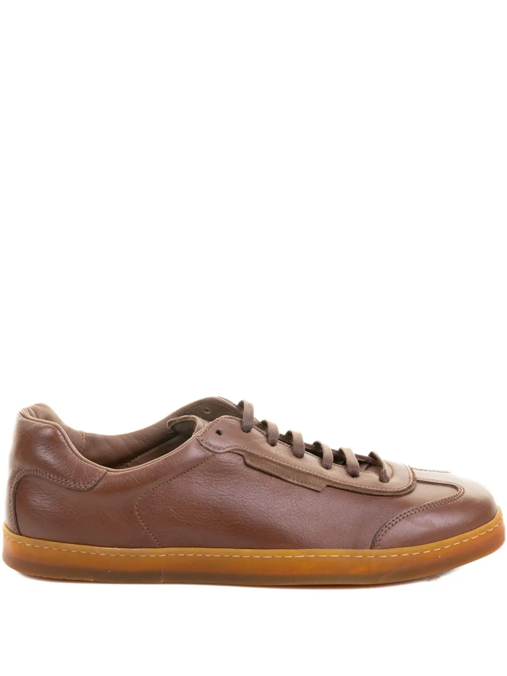 Fratelli Rossetti leather lace-up sneakers - ブラウン Fratelli Rossetti leather lace-up sneakers - ブラウン