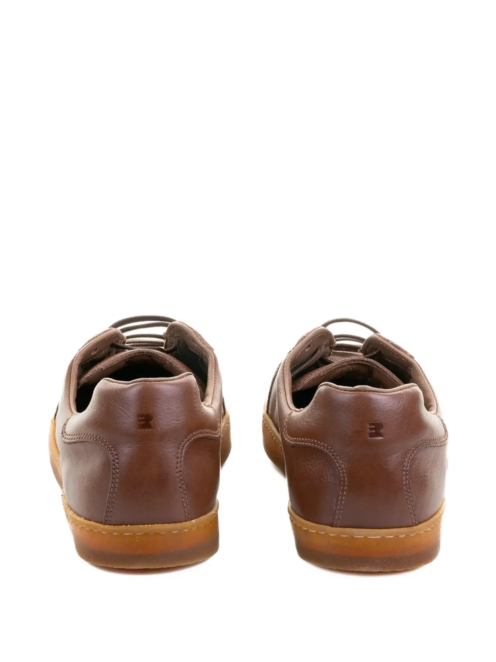 Fratelli Rossetti leather lace-up sneakers Brown