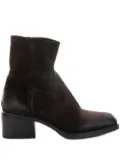 Elena Iachi 40mm suede zip-fastening ankle boots - Brown