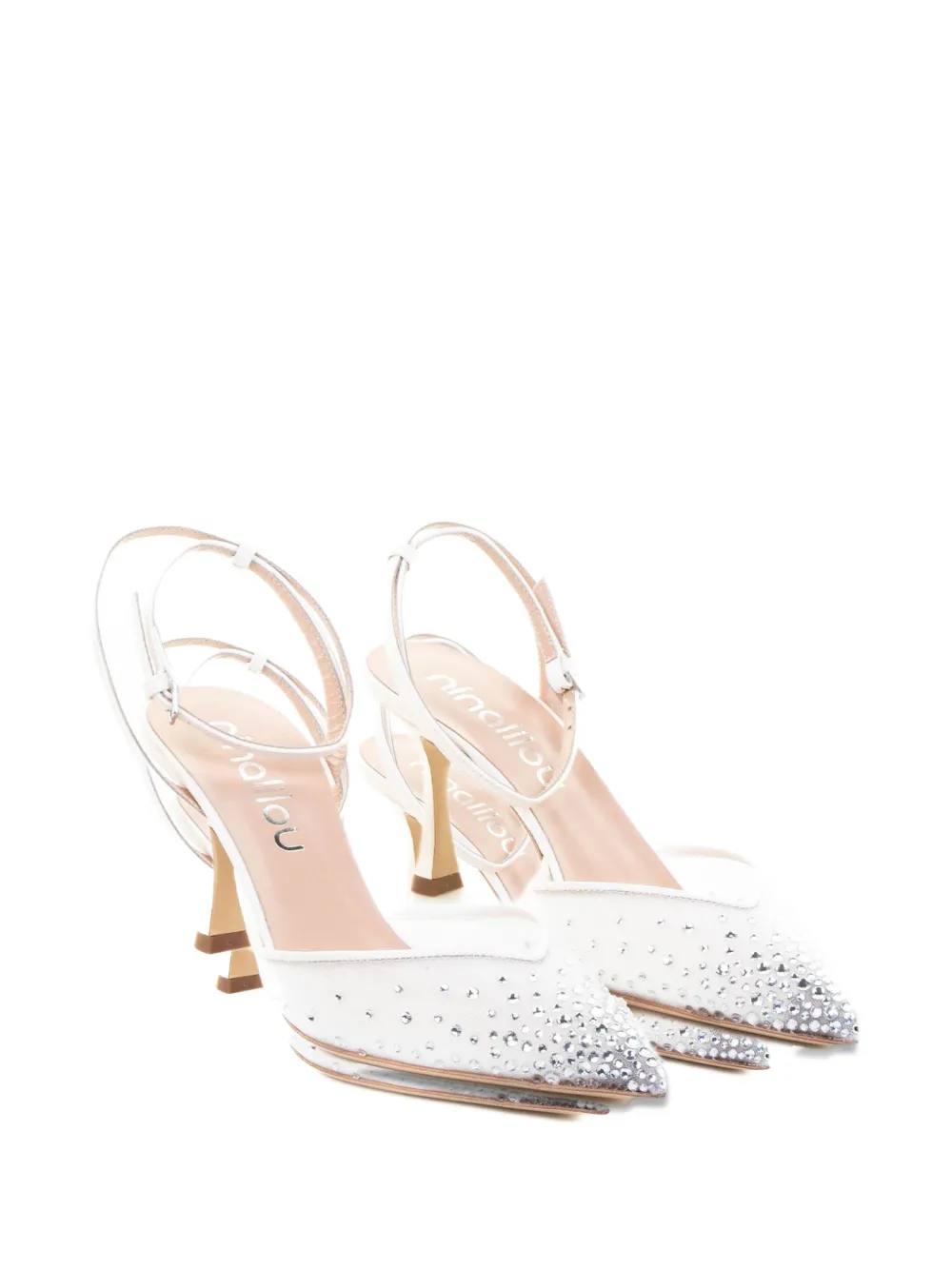 Ninalilou 70mm Mya crystal-embellished pumps | Heeled Pumps | Image 2