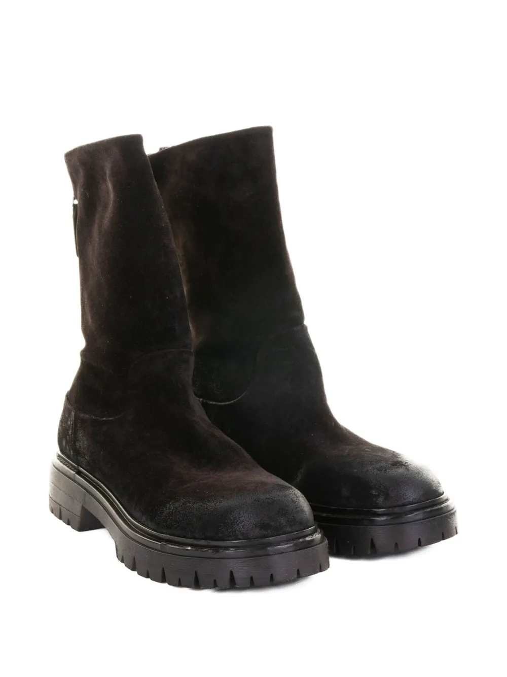 Elena Iachi zip suede ankle boots | Ankle Boots | Image 2