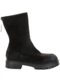 Elena Iachi zip suede ankle boots - Brown