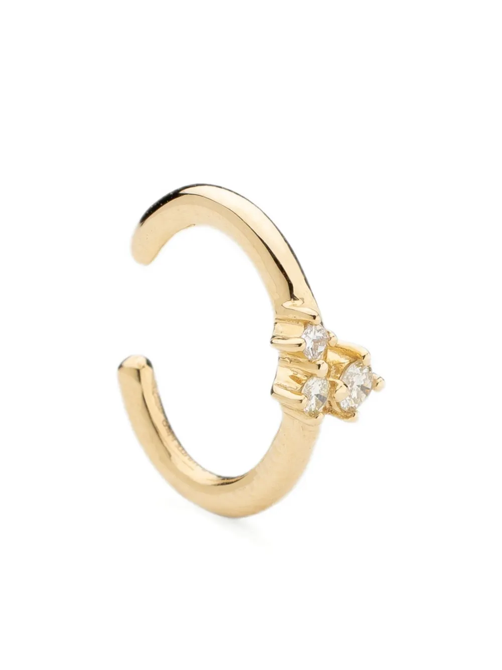 We By Whitebird 18k Yellow Gold Aurore Diamond Earcuff In Gold