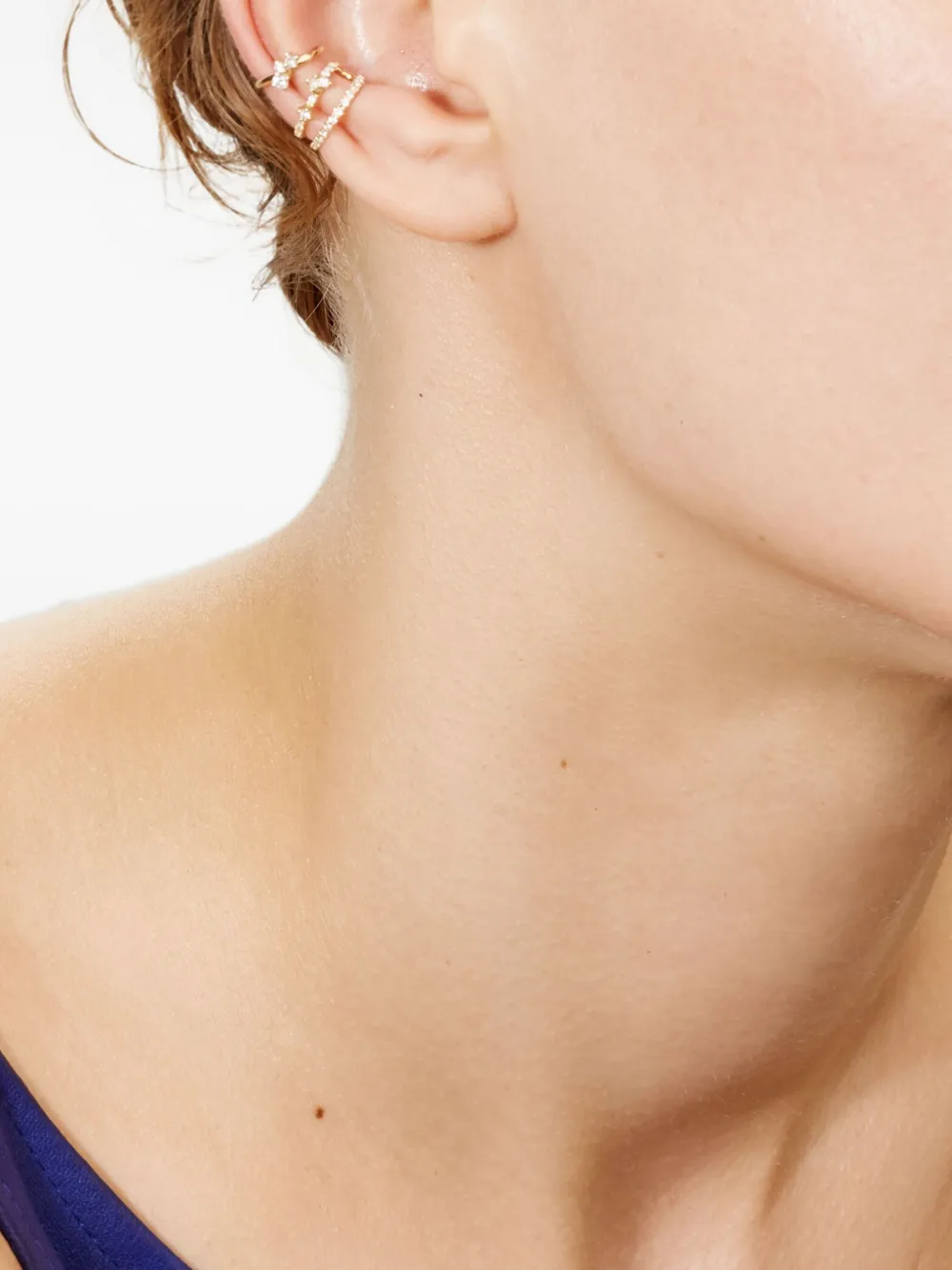 We By Whitebird 18k Yellow Gold Aurore Diamond Earcuff In Gold