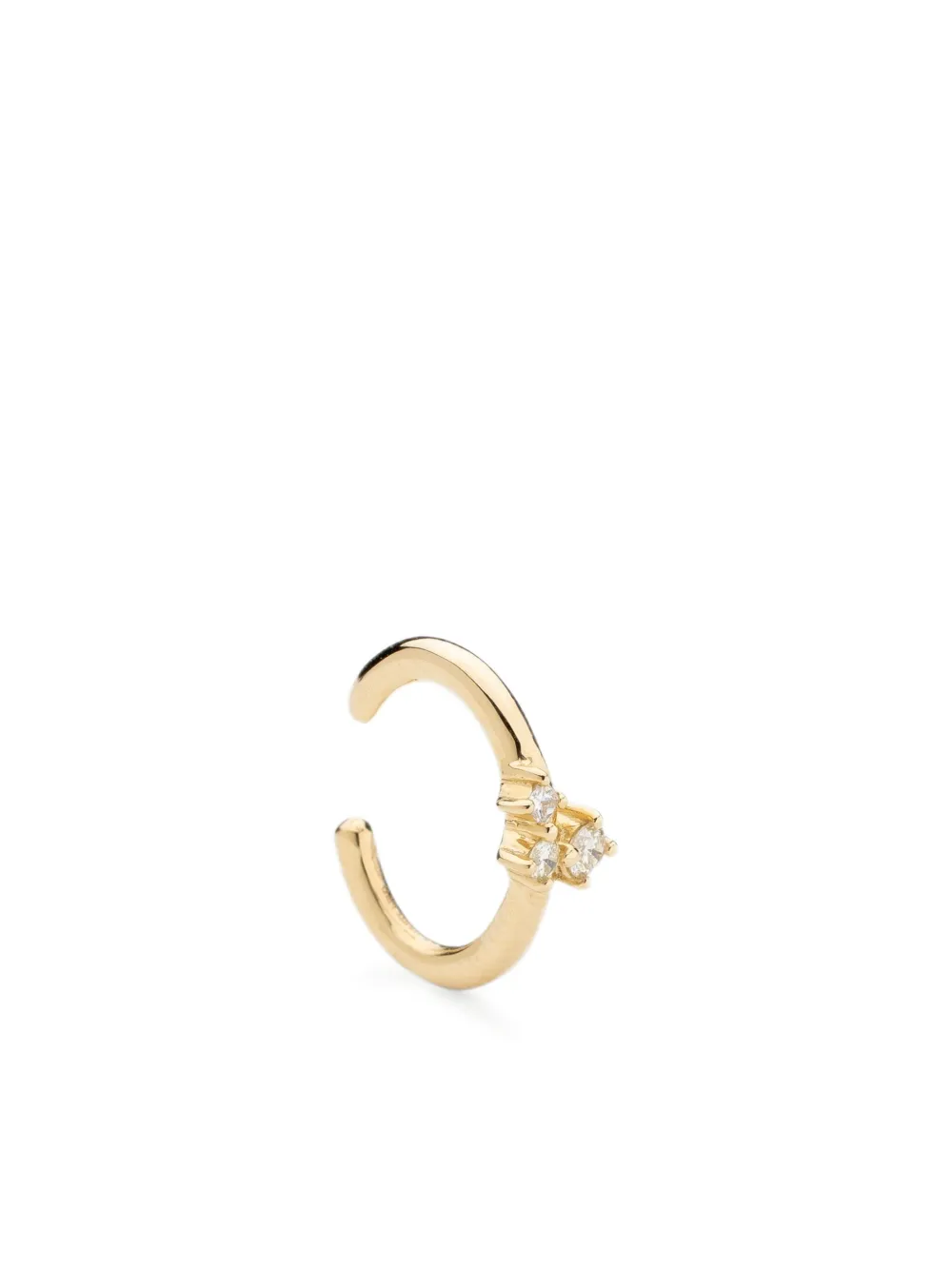 We by WHITEbIRD 18K yellow gold Aurore diamond earcuff - ゴールドトーン We by WHITEbIRD 18K yellow gold Aurore diamond earcuff - ゴールドトーン