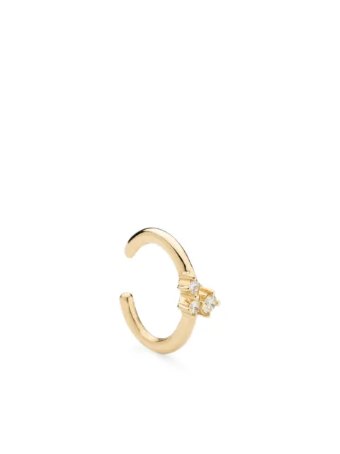 We by WHITEbIRD 18K yellow gold Aurore diamond earcuff