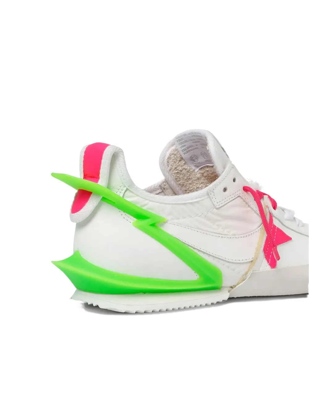 Paul Easterlin Lightning-bolt Detail Sneakers In White