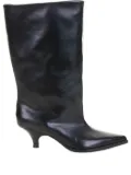 Elena Iachi pointed-toe leather boots - Black