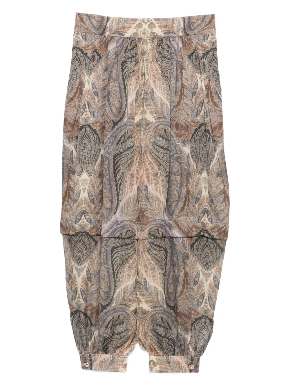 ZIMMERMANN paisley-print pleated trousers | Neutrals | Image 1