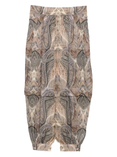 ZIMMERMANN paisley-print pleated trousers