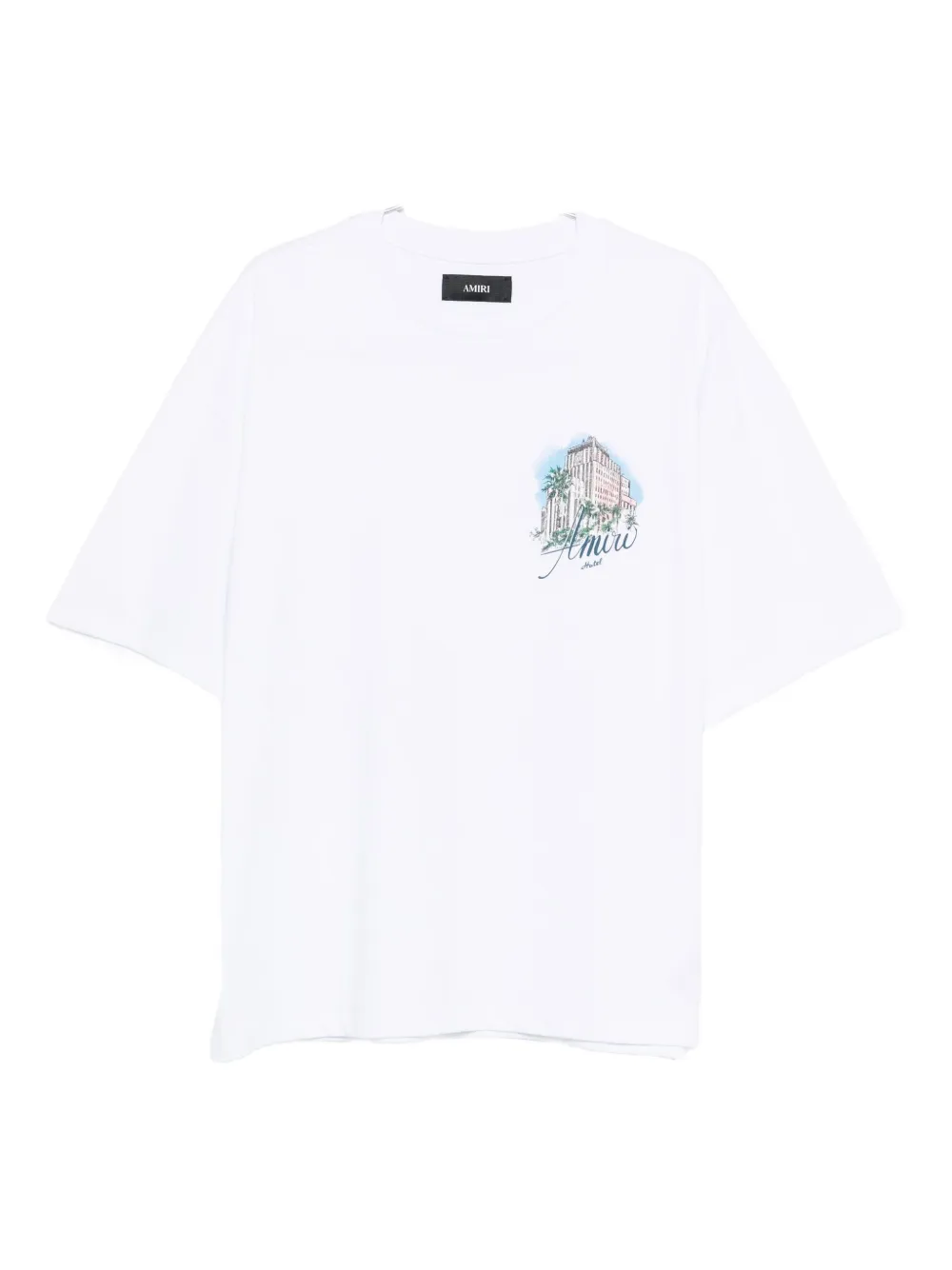 Amiri Graphic-print Drawstring T-shirt In White