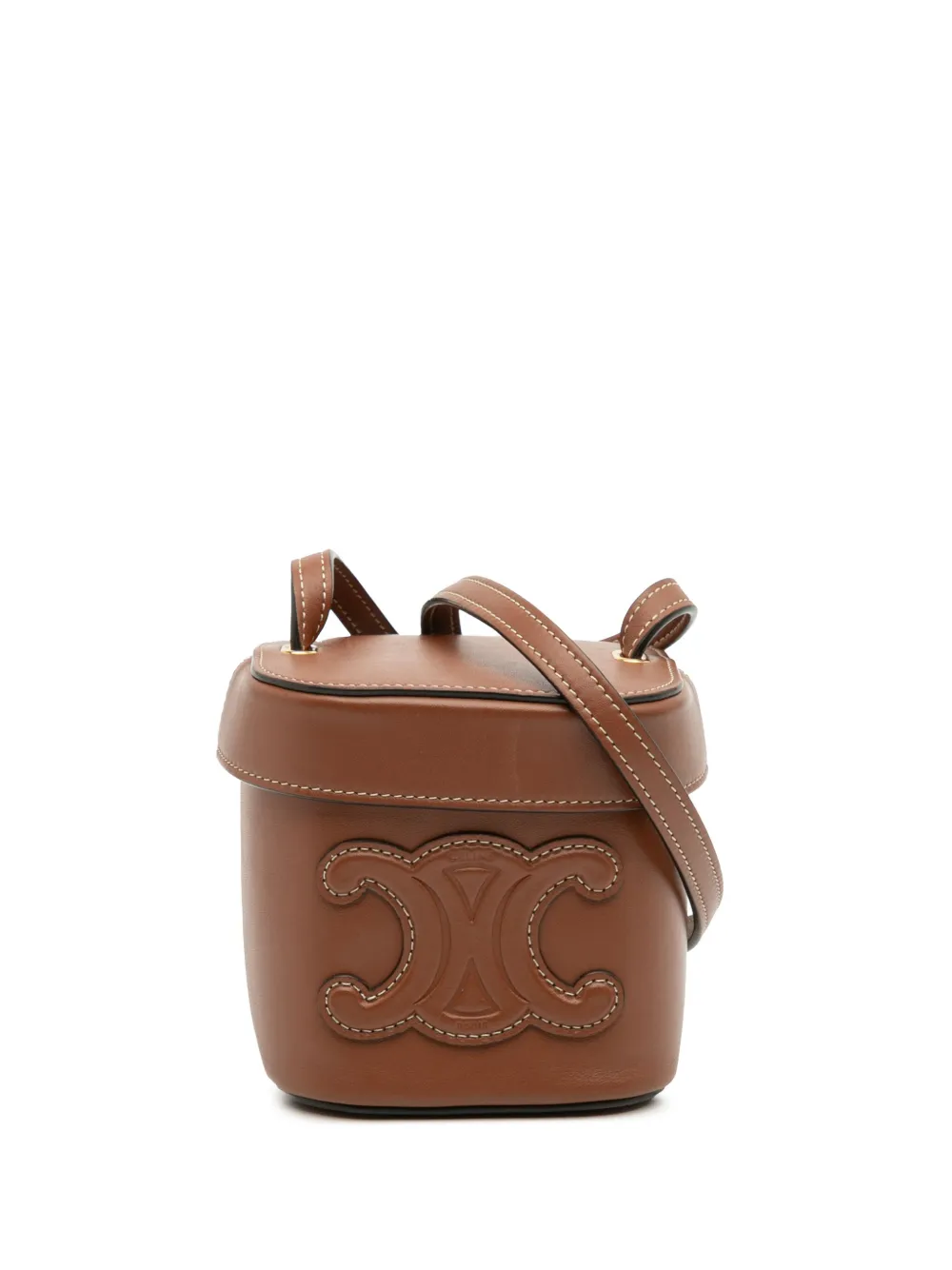 Céline Pre-Owned 2022 Small Calfskin Cuir Triomphe Box Bag crossbody Céline Pre-Owned 2022 Small Calfskin Cuir Triomphe Box Bag crossbody