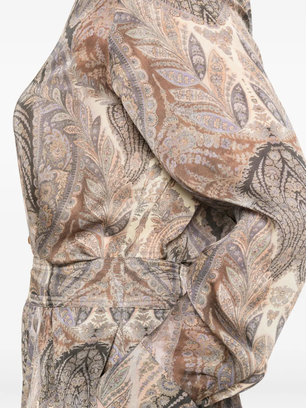 ZIMMERMANN Blouse met paisley-print en knopen Beige