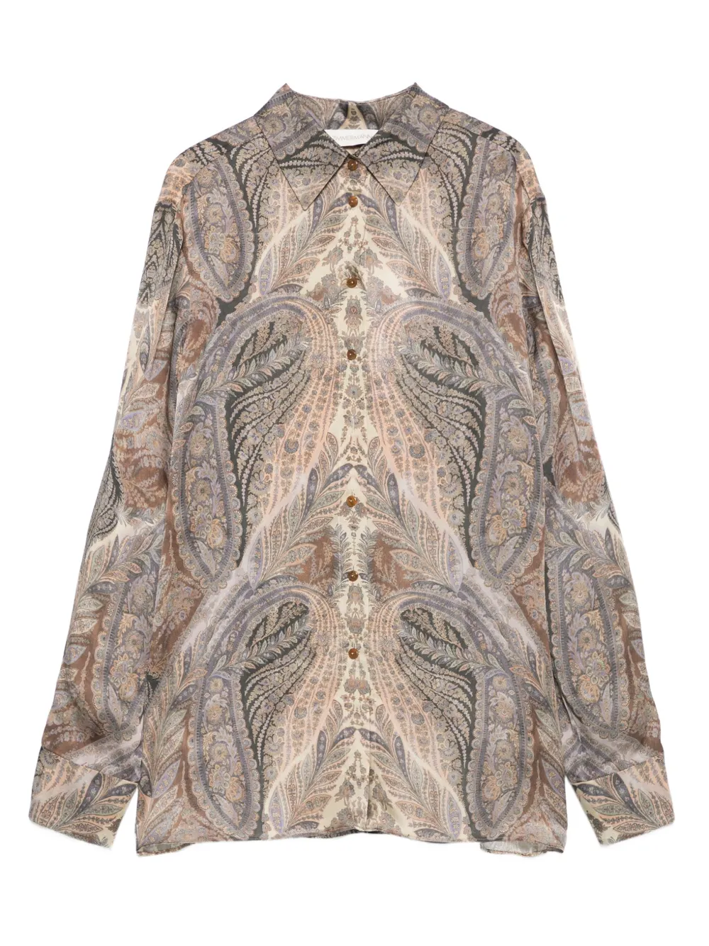 ZIMMERMANN paisley-print front-button shirt | Neutrals | Image 1