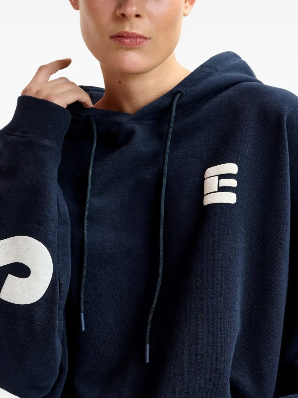 Essentiel Antwerp Sweater met print Blauw