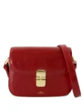 A.P.C. small Grace flap magnetic-clasp cross-body bag - Red