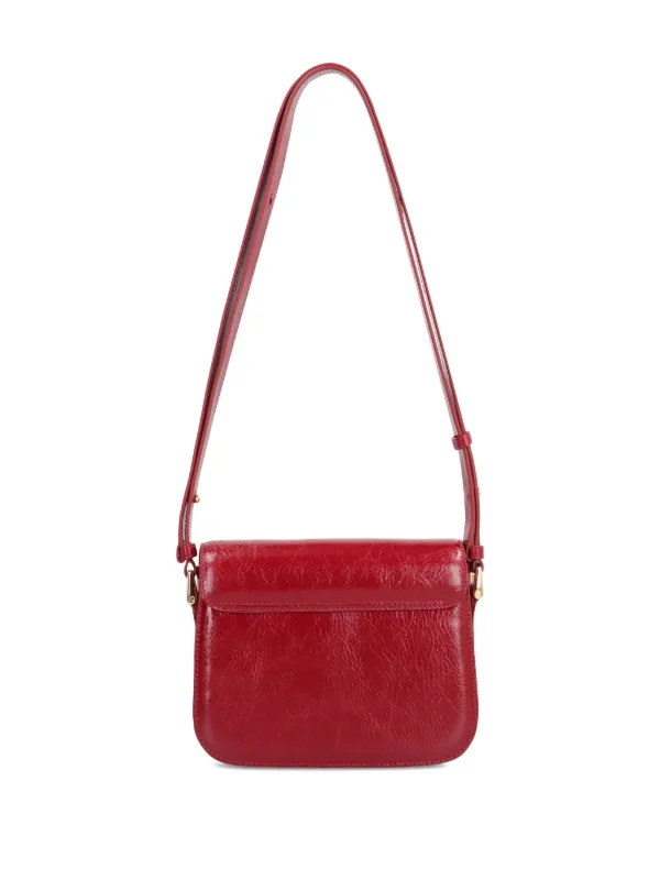 A.P.C ショルダーバッグ A.P.C. Small Grace Flap magnetic-clasp cross-body Bag | Red | FARFETCH