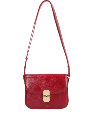 A.P.C. Small Grace Flap magnetic-clasp cross-body Bag | Red | FARFETCH