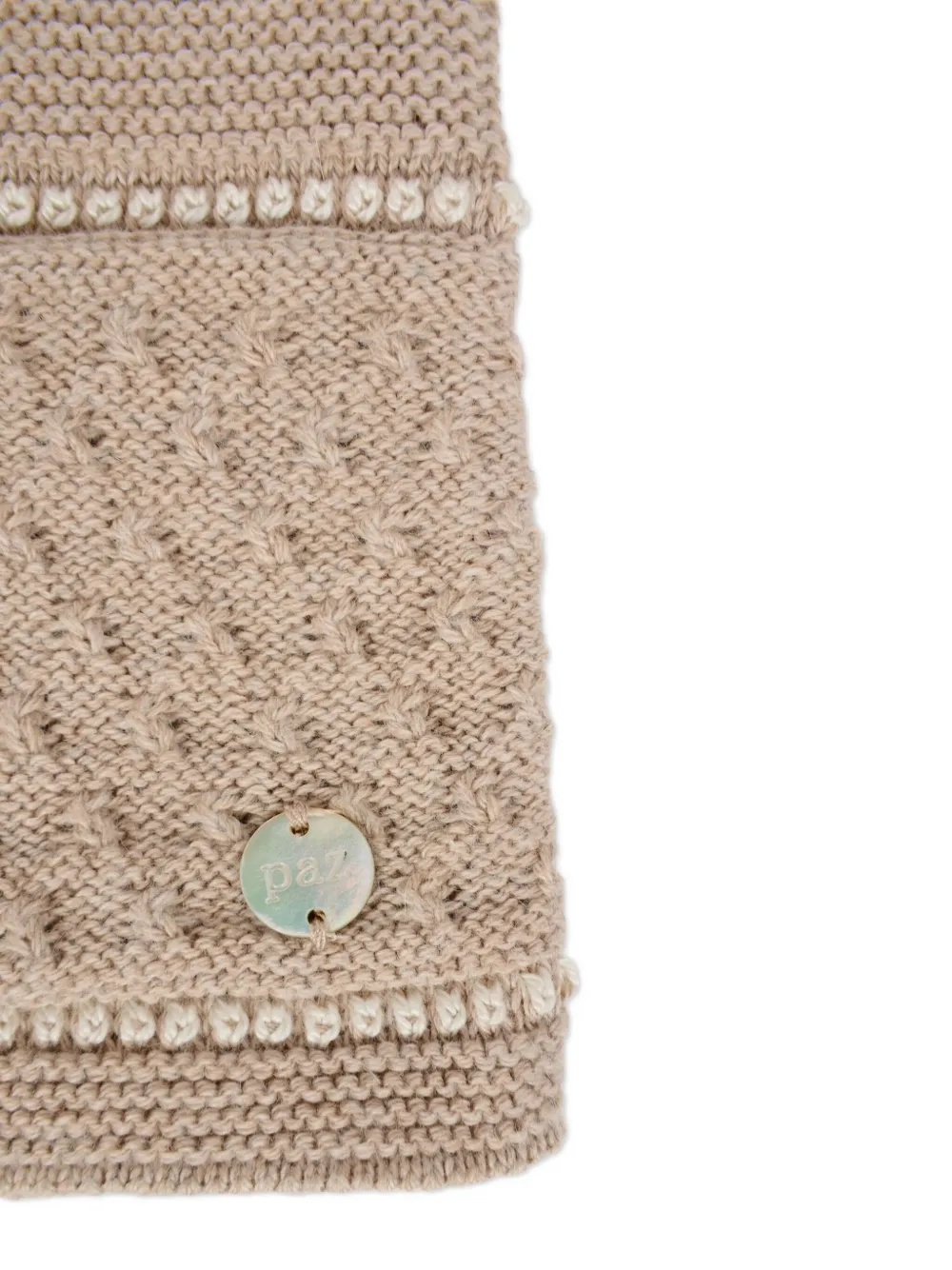 Paz Rodriguez Gebreid verfraaid broekset Beige