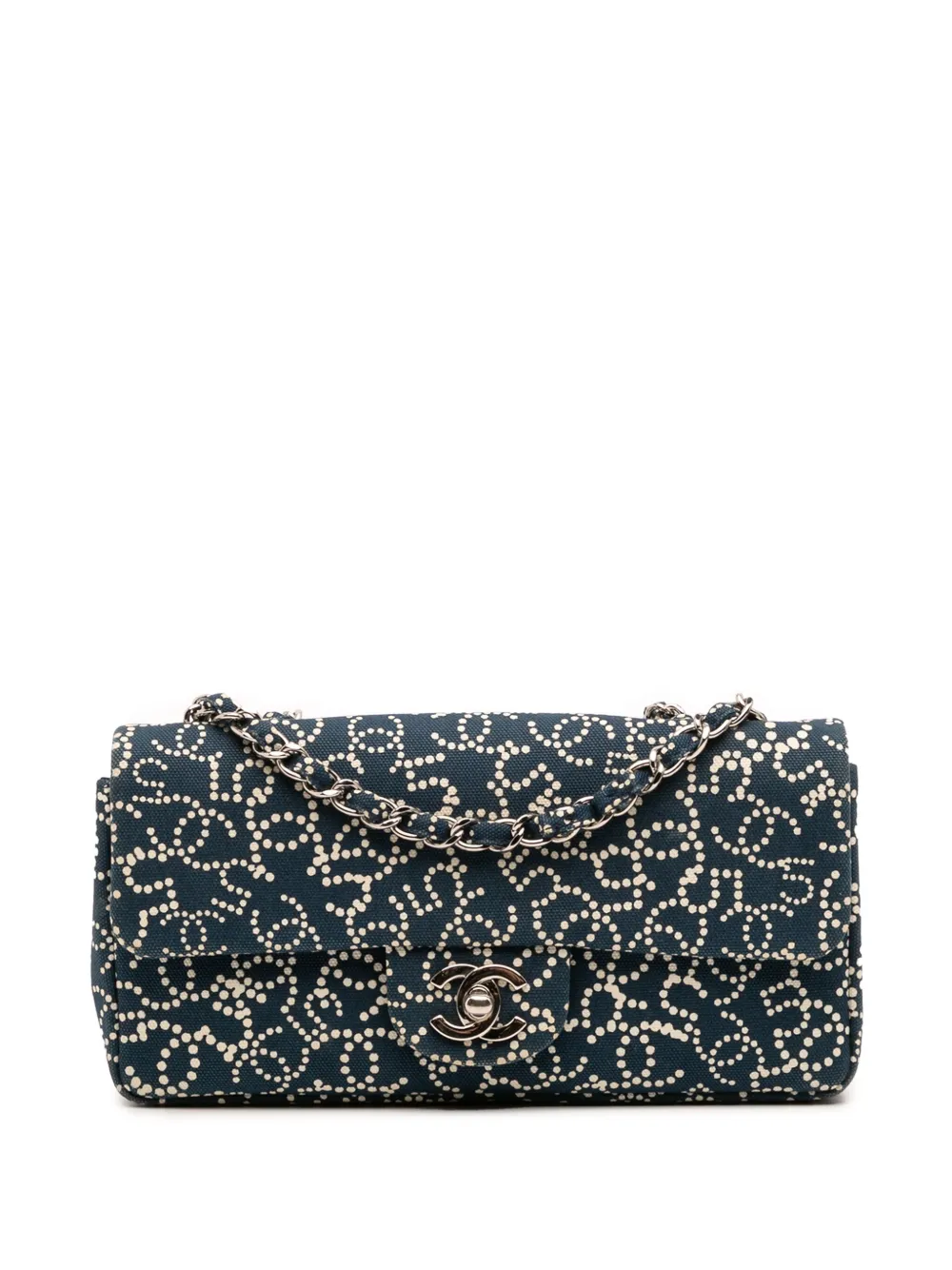CHANEL Pre-Owned 2005-2006 Small Printed Canvas CC No. 5 Flap shoulder CHANEL Pre-Owned 2005-2006 Small Printed Canvas CC No. 5 Flap shoulder