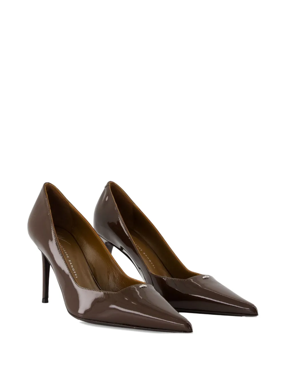 Giuseppe Zanotti 105 mm Raquel pumps met puntige neus Bruin