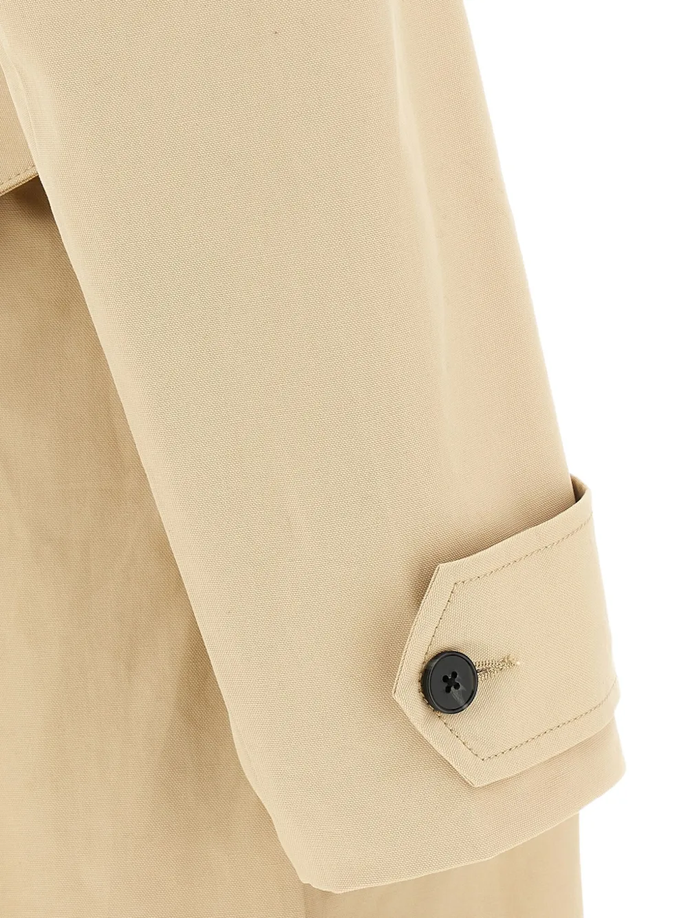 Entire Studios Button Closure Cotton Canvas Trench Coat In Neutral