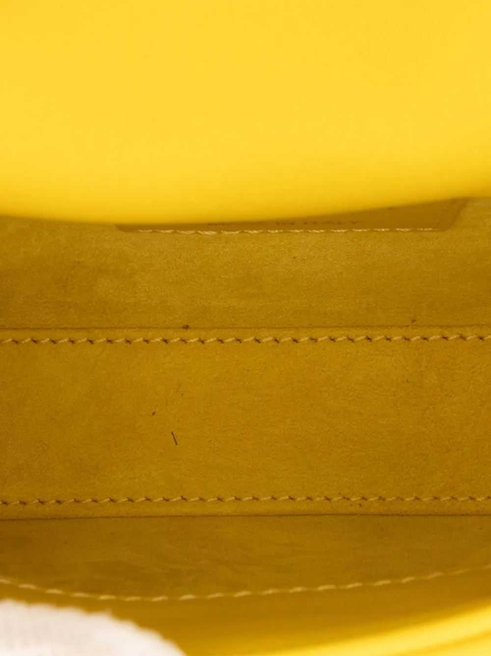 Pre-owned Dior 2022 Micro Lambskin Cannage Lady Satchel In Yellow