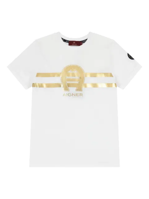 Aigner Kids horseshoe-logo T-shirt