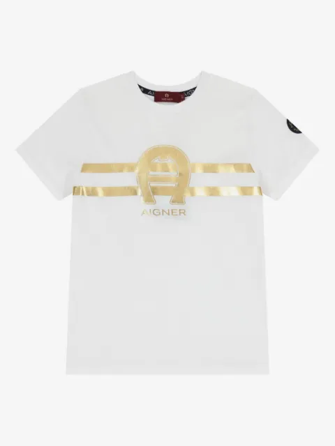Aigner Kids horseshoe-logo T-shirt