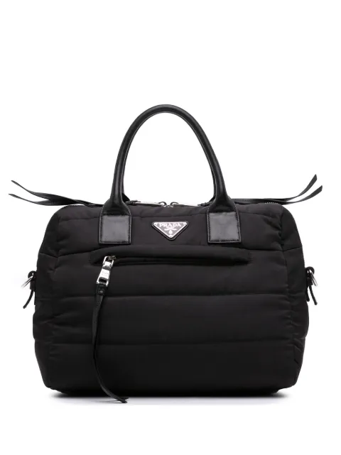 Prada Pre-Owned 2013-2025 Tessuto Bomber satchel