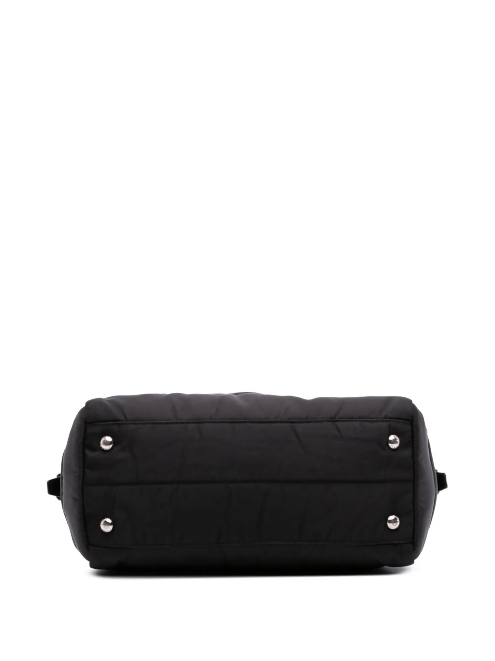 Pre-owned Prada 2013-2025 Tessuto Bomber Satchel In Black