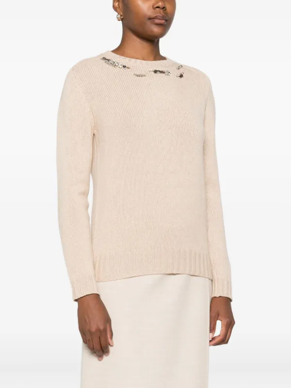 FABIANA FILIPPI スパンコール ニット Fabiana Filippi スパンコール セーター | ニュートラル | FARFETCH JP