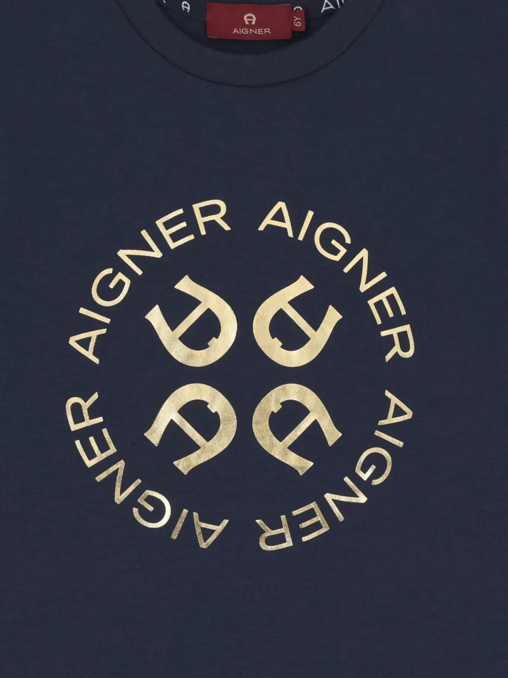 Aigner Logo-print T-shirt In Blue