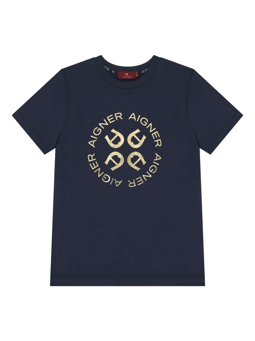 Aigner Kids logo-print T-shirt | Blue | Image 1