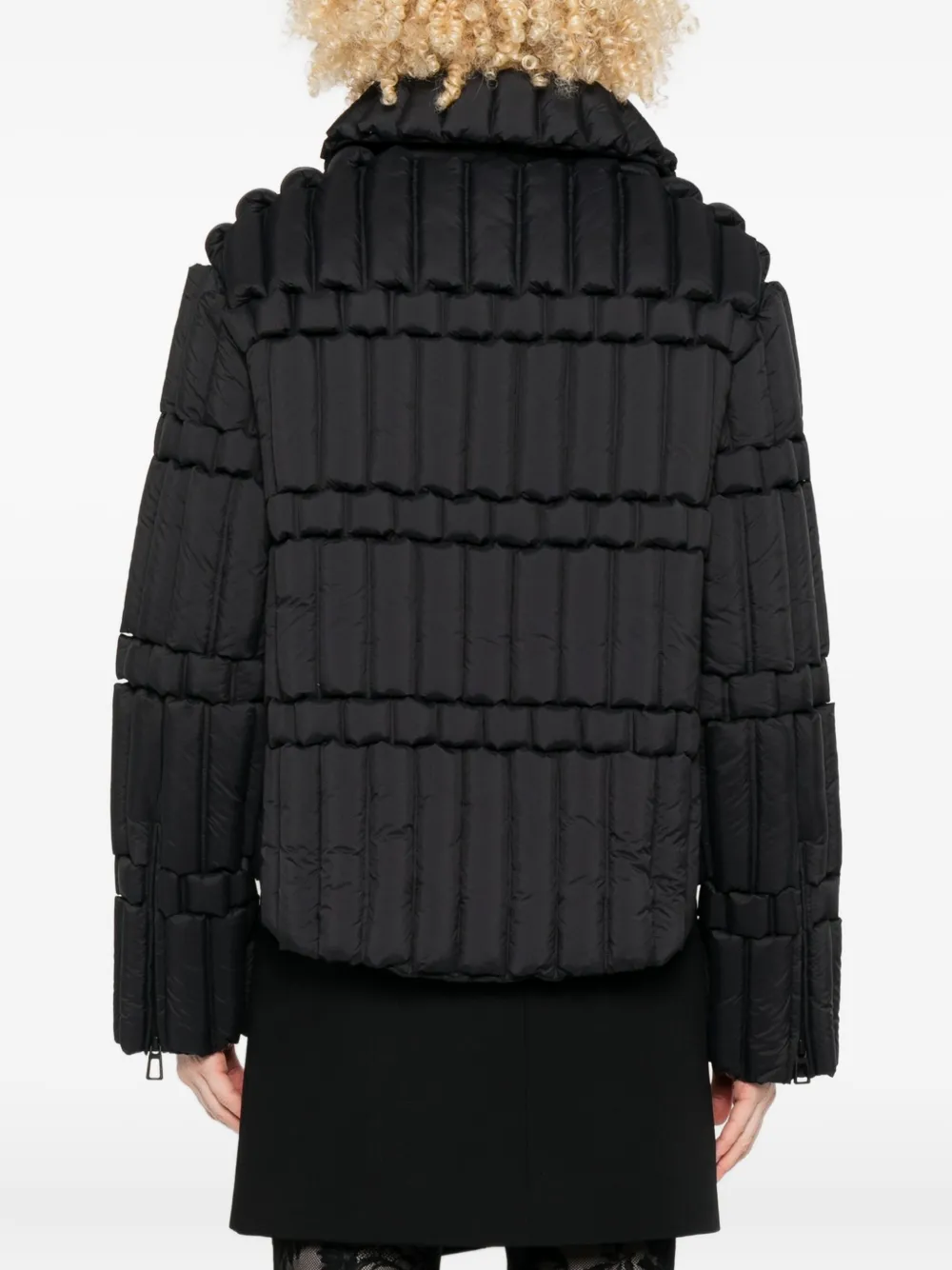 Raxxy Quilted Puffer Jacket In Black