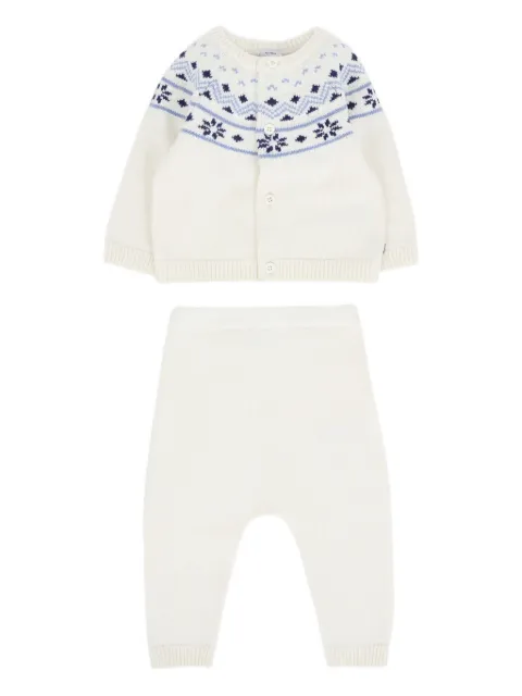 Petit Bateau Fair Isle-pattern trousers set