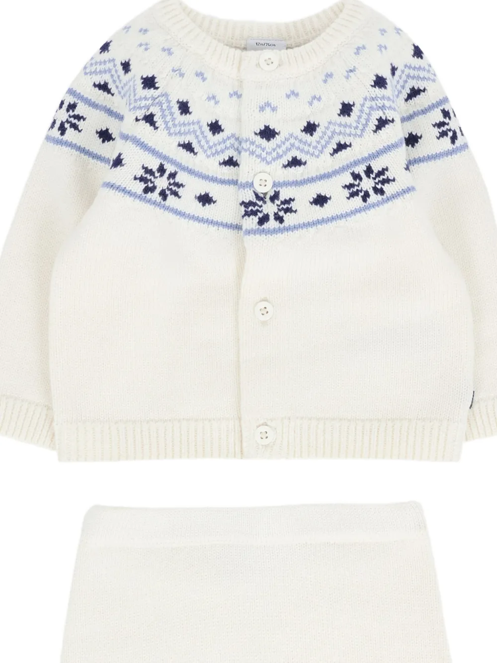 Petit Bateau Fair Isle broekset Wit