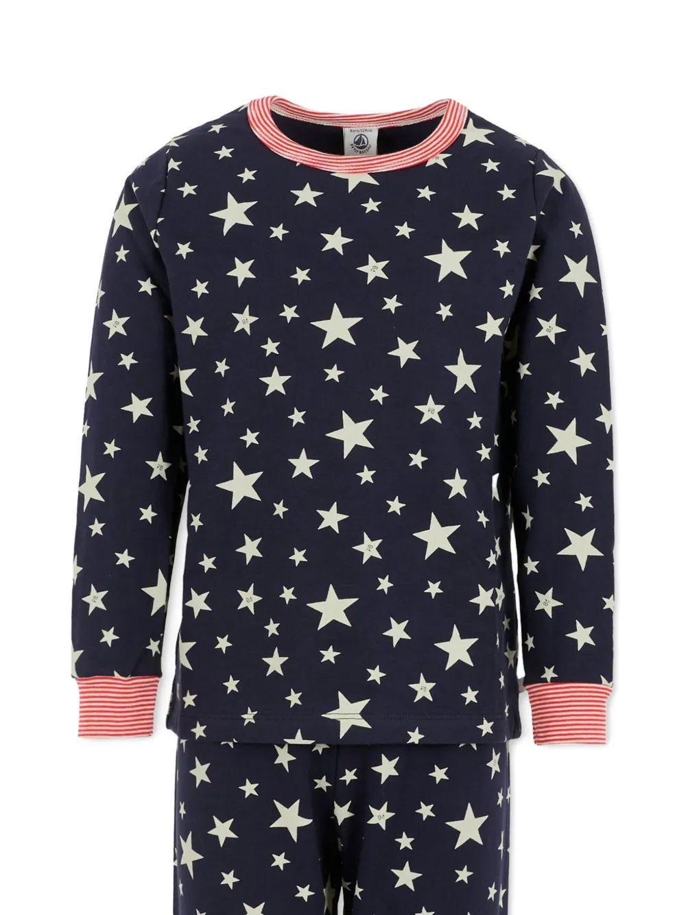 Petit Bateau Star-print Pyjamas In Black